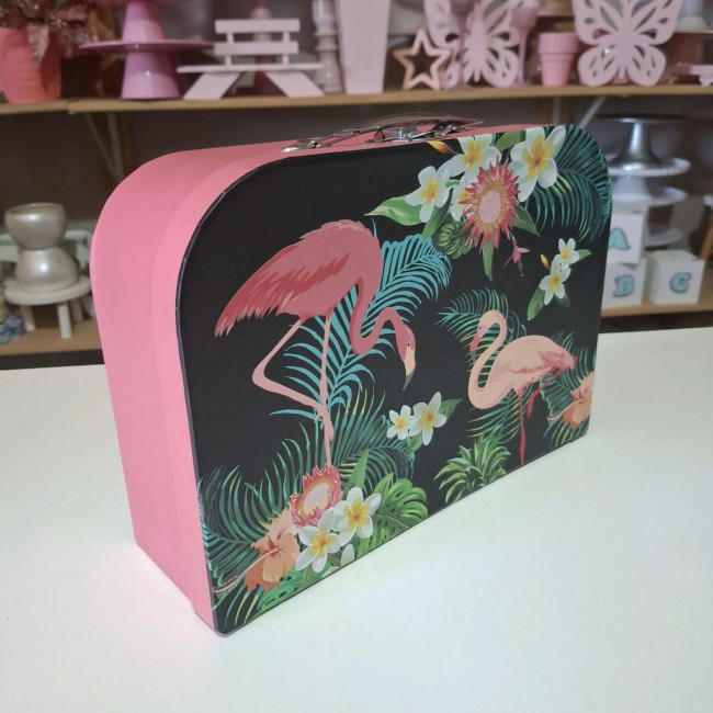 MALETA DECORATIVA FLAMINGO