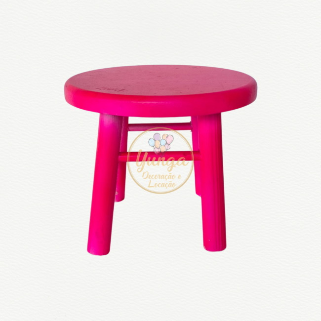 Banquinho M - Pink Neon