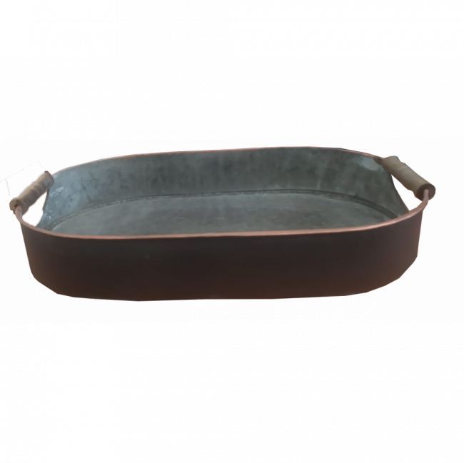 Bandeja Metal Oval P