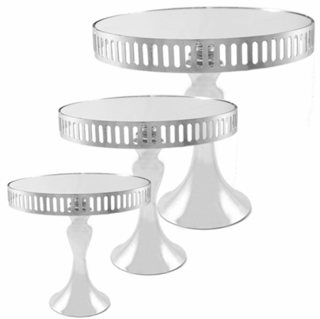 Trio Porta Doce Alto Vidro