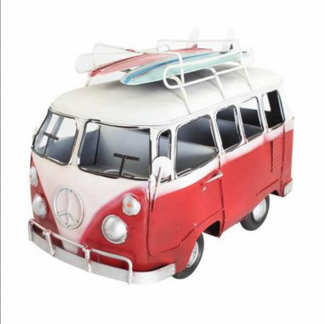 Kombi De Metal Vermelha P