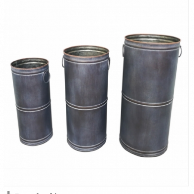 Vaso ferro Rustido M 15CM X 34CM
