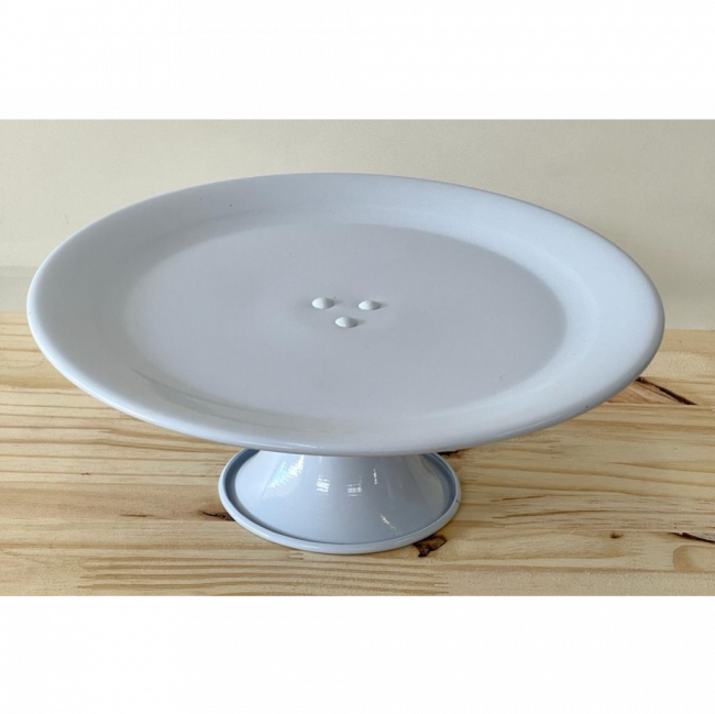 Boleira ferro  branco P 16cm