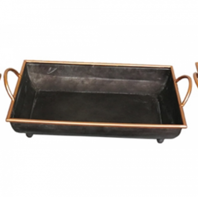 Bandeja Metal Retangular 25x40m