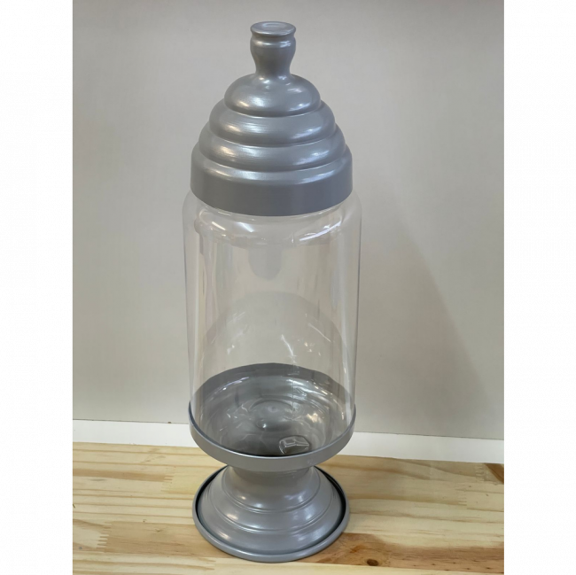 Baleiro Cinza M 30 cm