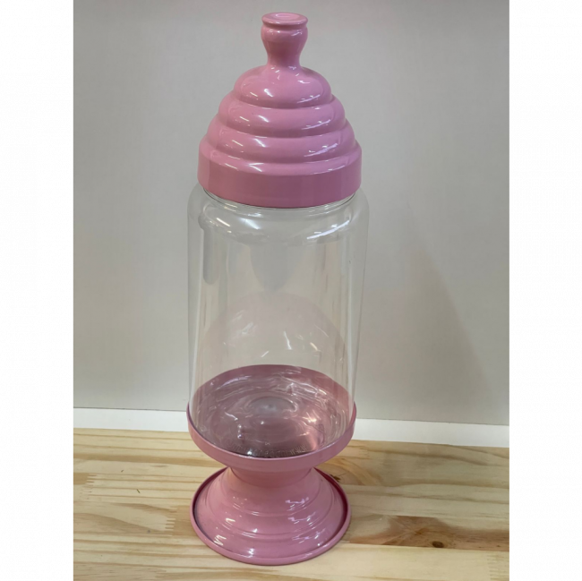 Baleiro Rosa P 25 cm
