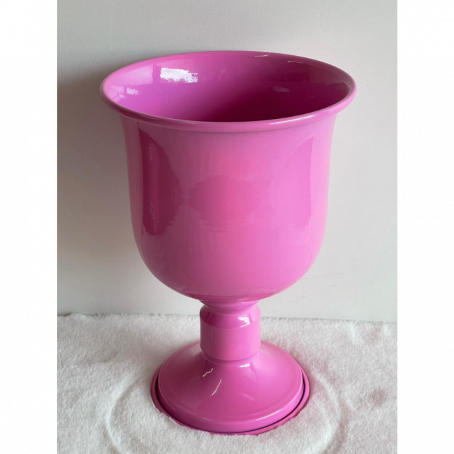 Vaso Rosa Chiclete  Mod 01  24 cm