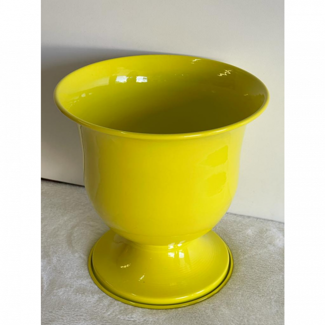 Vaso Amarelo Canário  Mod 02  22 cm