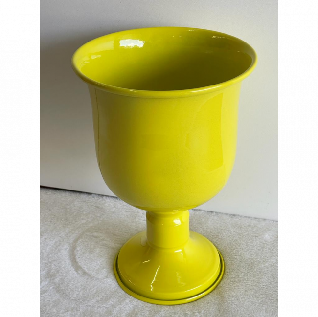 Vaso Amarelo Canário  Mod 01  24 cm
