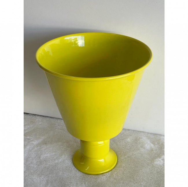 Vaso Amarelo Canário  Mod 03  15 cm