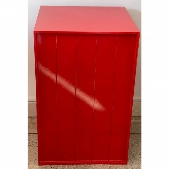 Cubo MDF Vermelho
