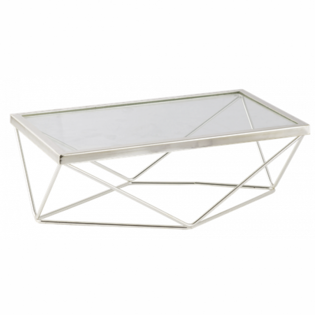 Porta Doce Diamant Quadrado Prata  Med. C:25 x L:25 x A:12