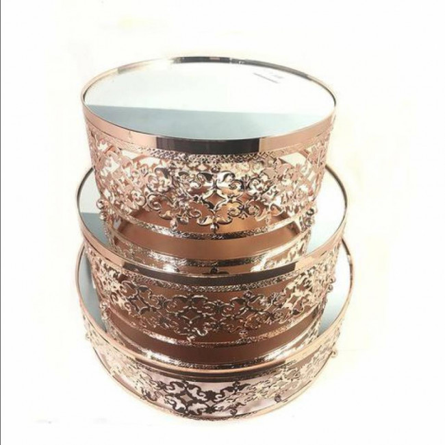 Porta Bolo Base Dynamic  Prata M