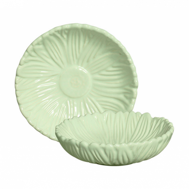 Porta doce verde alecrim M at 4 cm x 20 cm diamt.