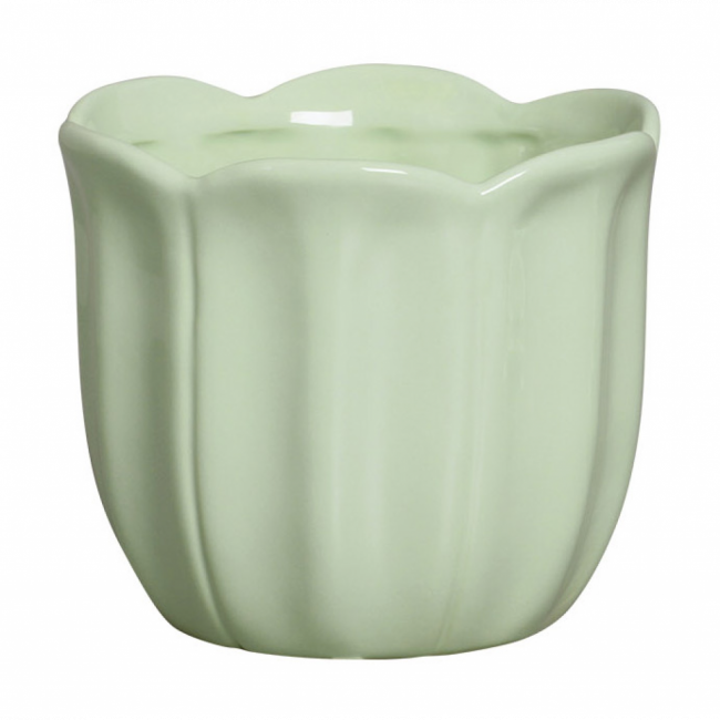 Porta doce verde alecrim M at 4 cm x 20 cm diamt.