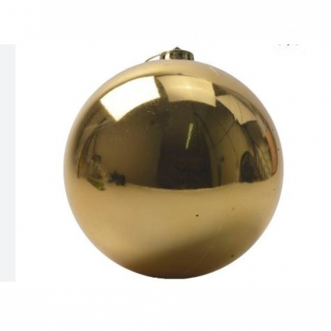 Bola Natalina  Dourada 10cm