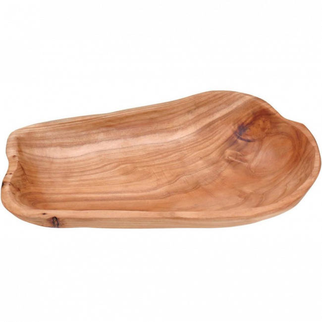 Bowl de madeira com pé G