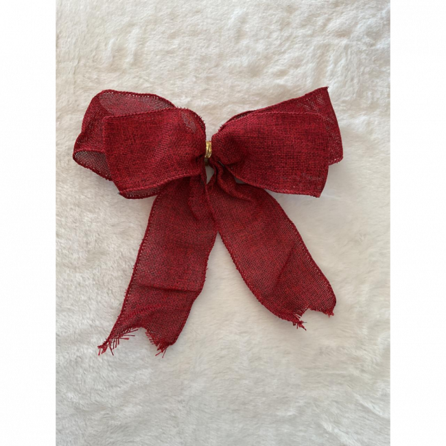 Laço Vermelho linho g 35 cm
