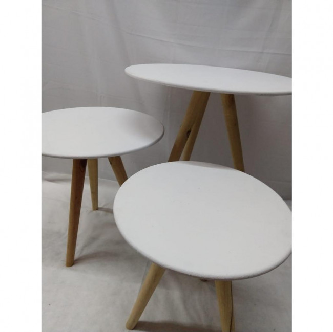 Trio de mesa pé palito