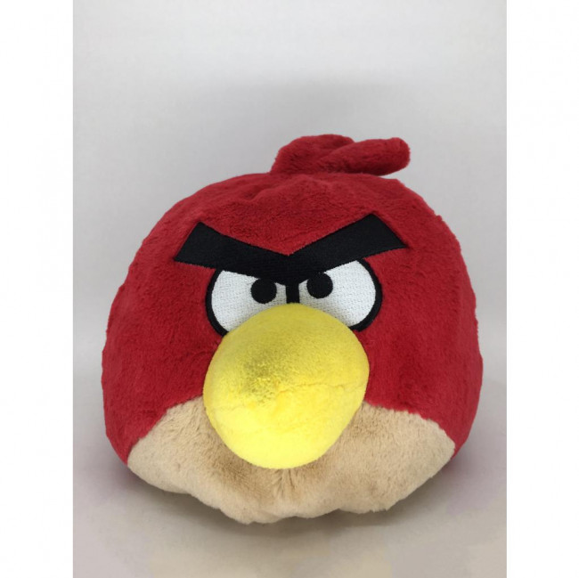 PASSARO VERMELHO NERVOSO PELUCIA 29X27