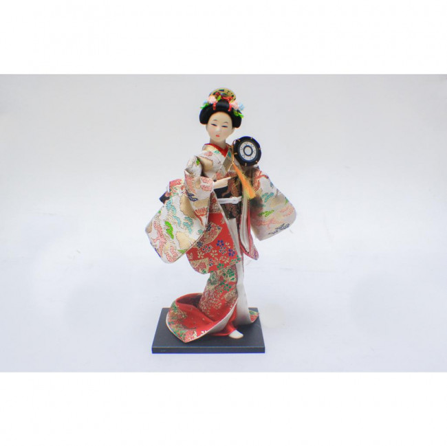 BONECA JAPONESA GUEIXA TAMBOR 30CM