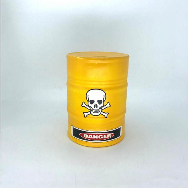 MINI TAMBOR DANGER AMARELO 15CM