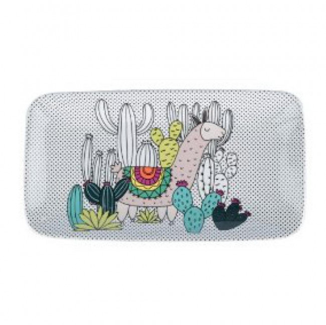 PRATO DE CERAMICA DECOR LHAMA 23X12