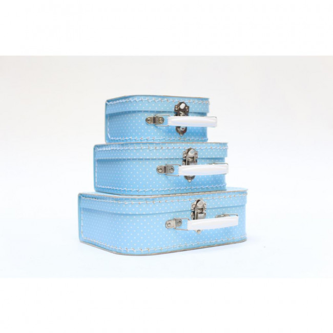 MALA AZUL BOLIHAS BRANCAS 24X25 P/M/G