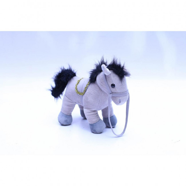 CAVALO PELUCIA CIRCO CINZA 26C