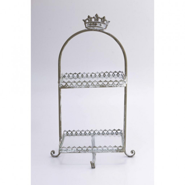 SUPORTE QUADRADO C/2 ANDARES METAL FOSCO