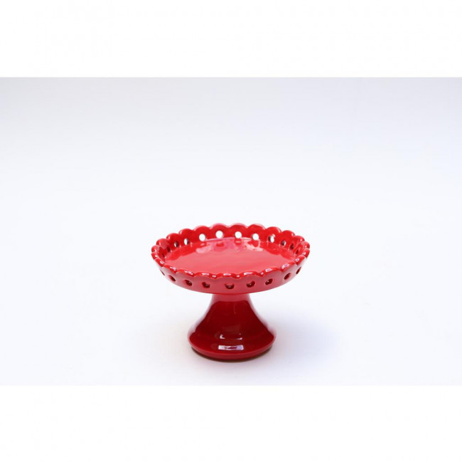 SUPORTE CERAMICA FURADINHO P/CIMA VERMELHO 16X11