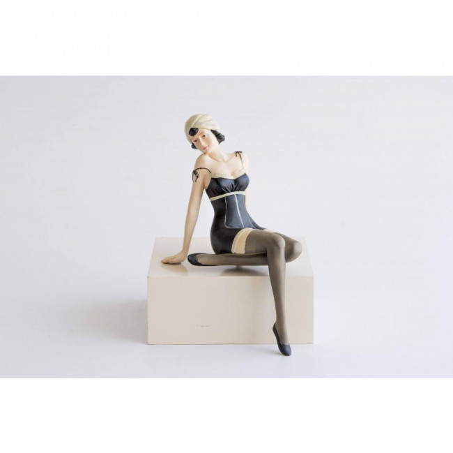 BONECA CORPETE PRETO VINTAGE CERAMICA