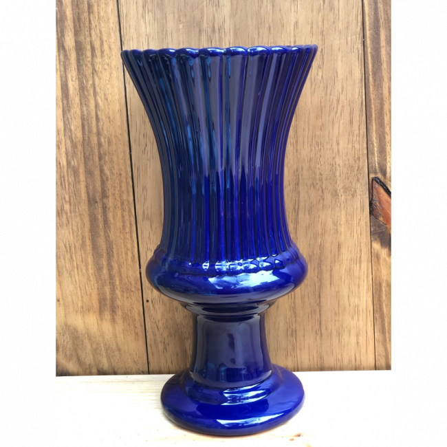 Vaso azul escuro