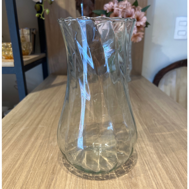 Vaso vidro decorado