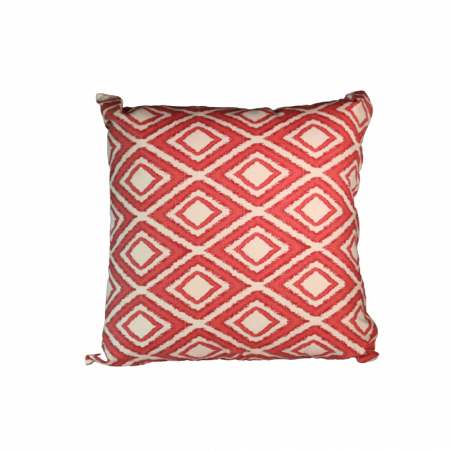 ALMOFADA ESTAMPA LOSANGO VERMELHO