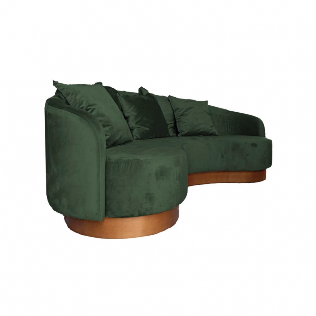 SOFÁ VERDE CURVO