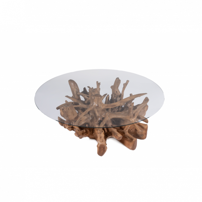 MESA DE CENTRO COM VIDRO
