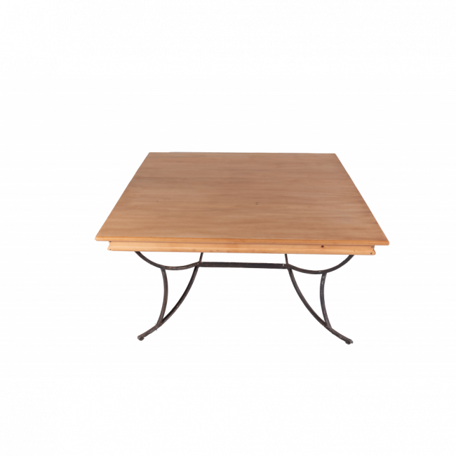 MESA QUADRADA PÉ DE FERRO