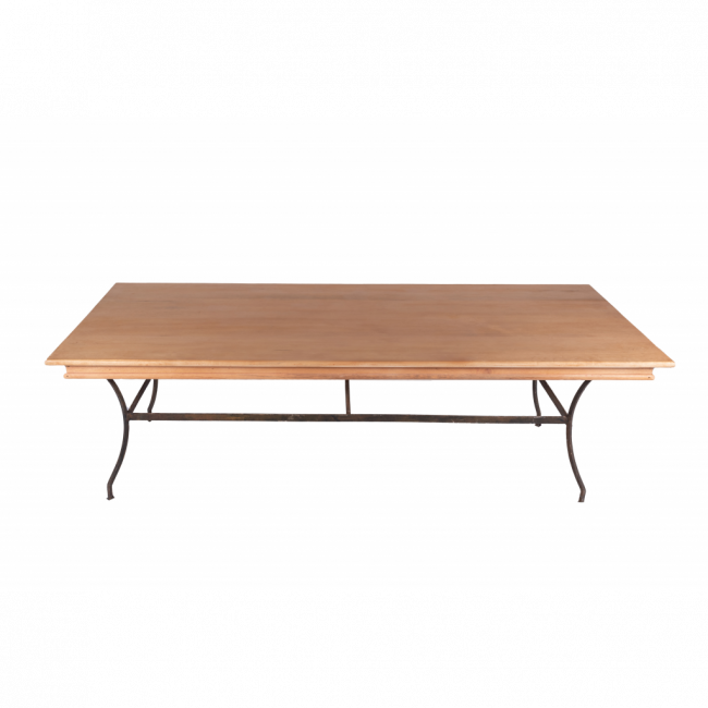 MESA RETANGULAR PÉ DE FERRO