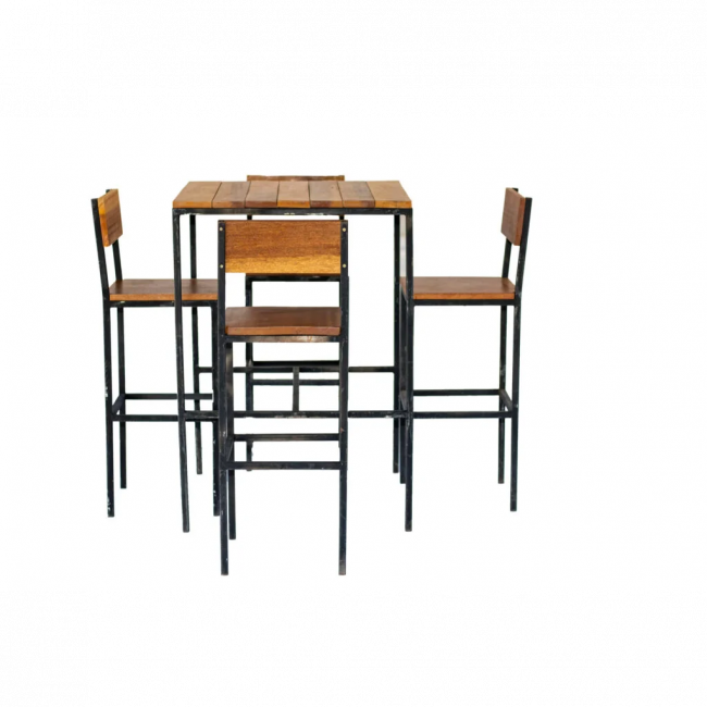 CONJUNTO MESA BISTRÔ ALTO METALON ZION