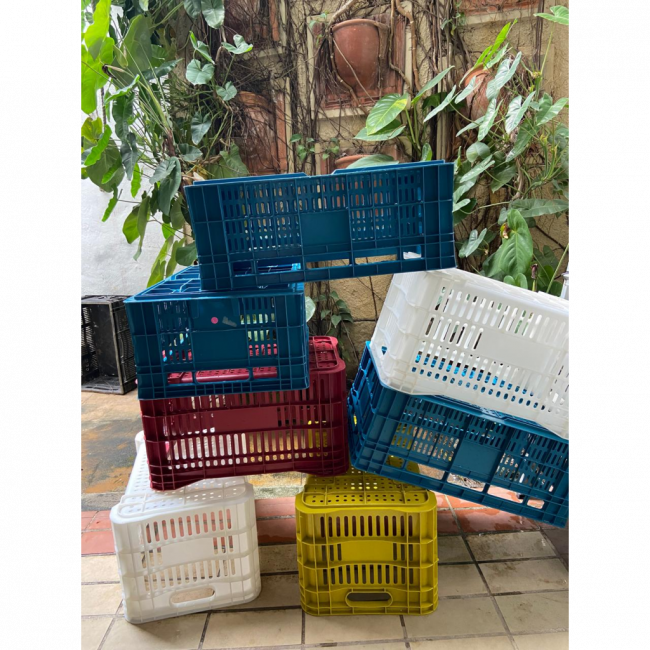 Caixote de Feira Branco