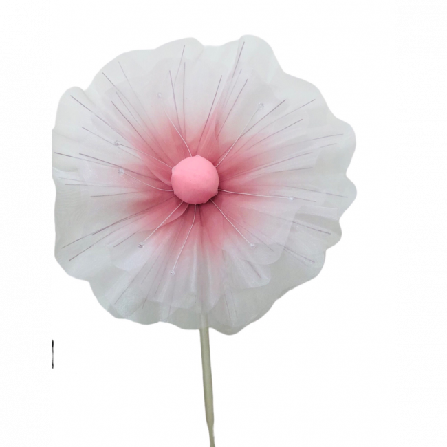 Flor organza  Rosa G