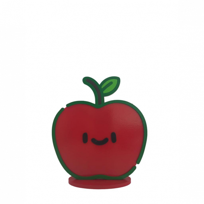 Maça vermelho com verde