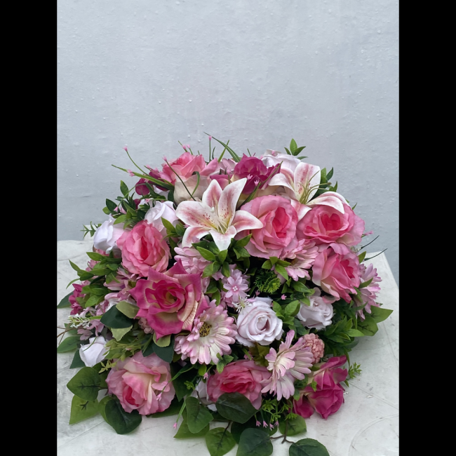 ARRANJO DE FLORES BUQUE ROSA GG TAM GG