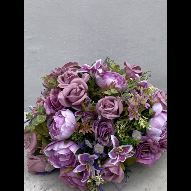 ARRANJO DE FLORES BUQUE ROXO / LILAS GG TAM GG
