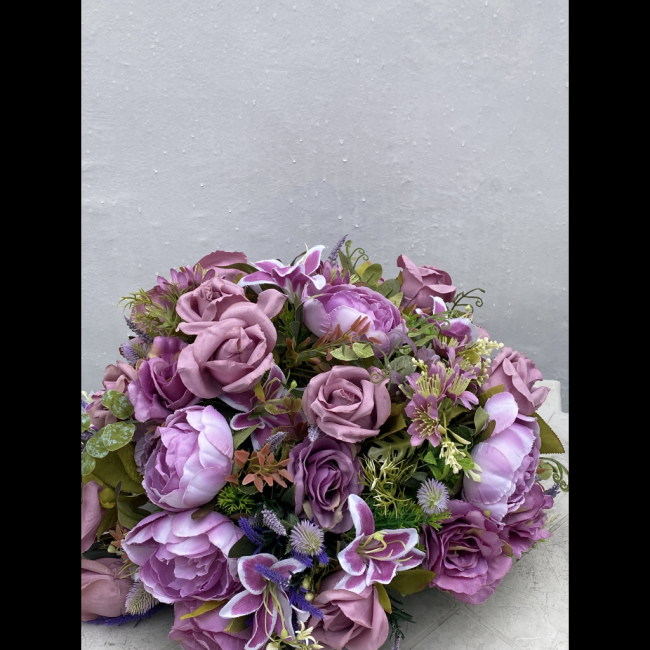 ARRANJO DE FLORES BUQUE ROXO / LILAS M TAM M