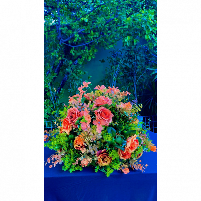 ARRANJO DE FLORES BUQUE TERRA COTA GG TAM GG