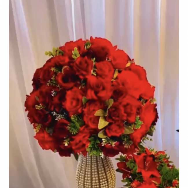 ARRANJO DE FLORES BUQUE VERMELHO G TAM G