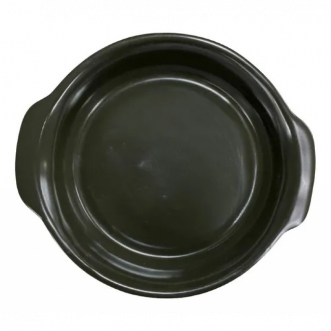 TRAVESSA MARROM ESCURA REDONDA 25X4