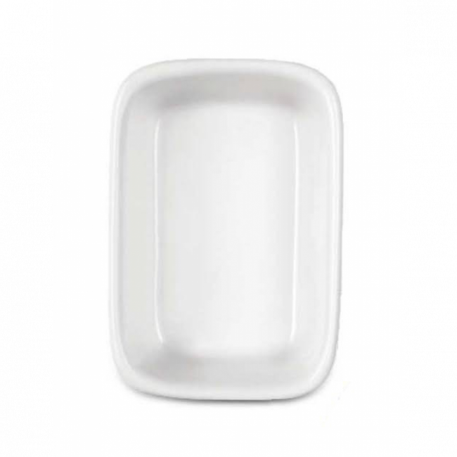 TRAVESSA REFRATARIA PORCELANA BRANCA 300ML 17X4